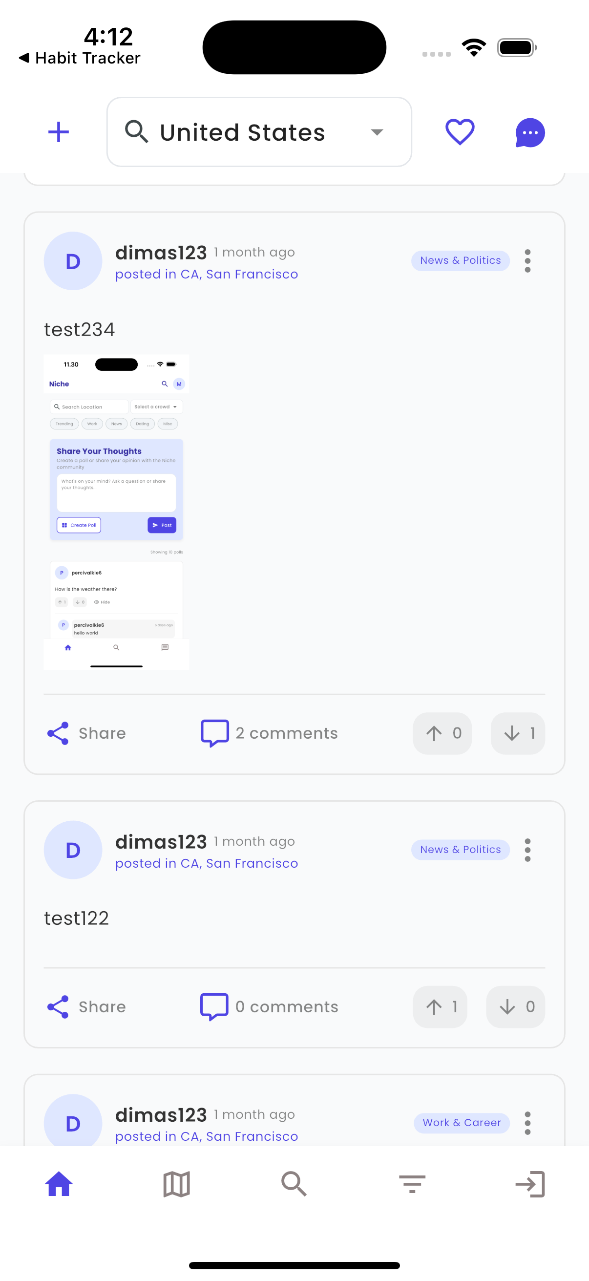Niche Social Media App